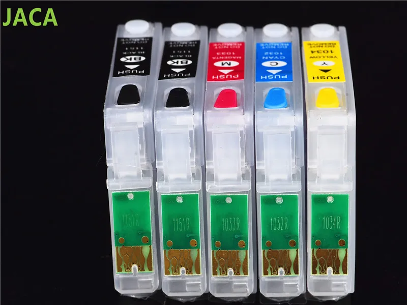 5 шт. многоразовый картридж для принтера Epson T1110 TX515FN T1151 T1032 T1033 T1034 картриджи с