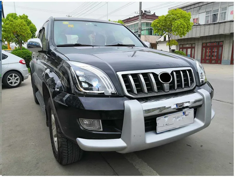 Автомобильная декоративная лампа передние фары подходят для TOYOTA PRADO FJ120 2003-2009 фары в сборе внешняя часть