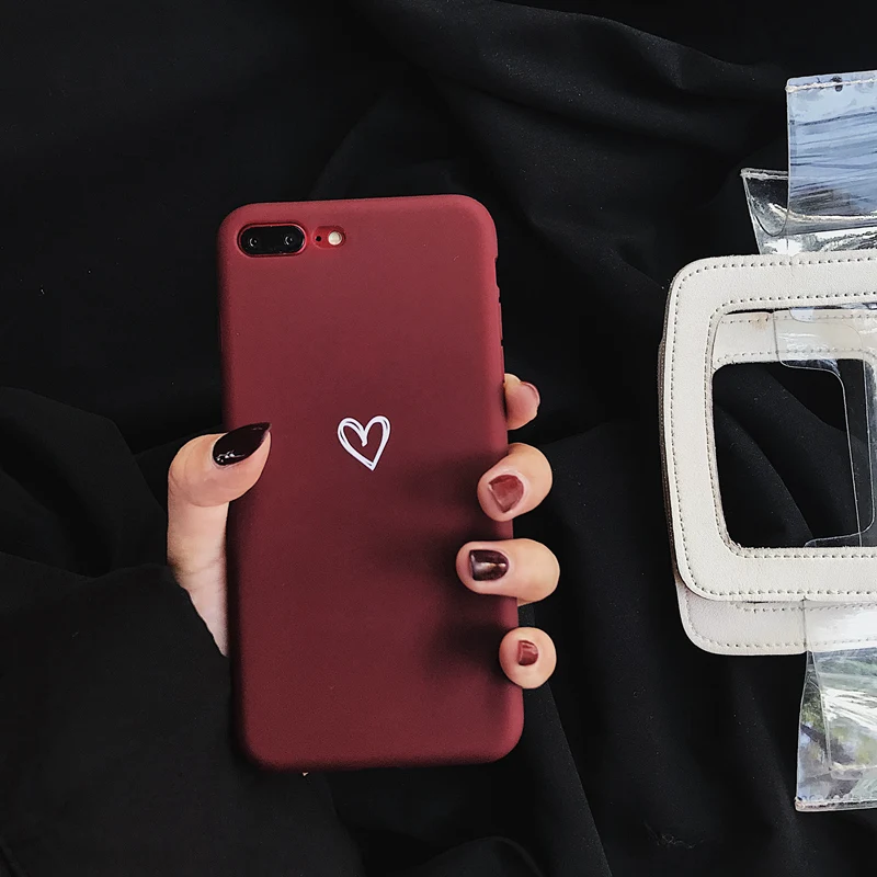 Милый матовый чехол для iPhone X XS Max XR 6 6S 7 8 Plus мягкий силиконовый iphone |