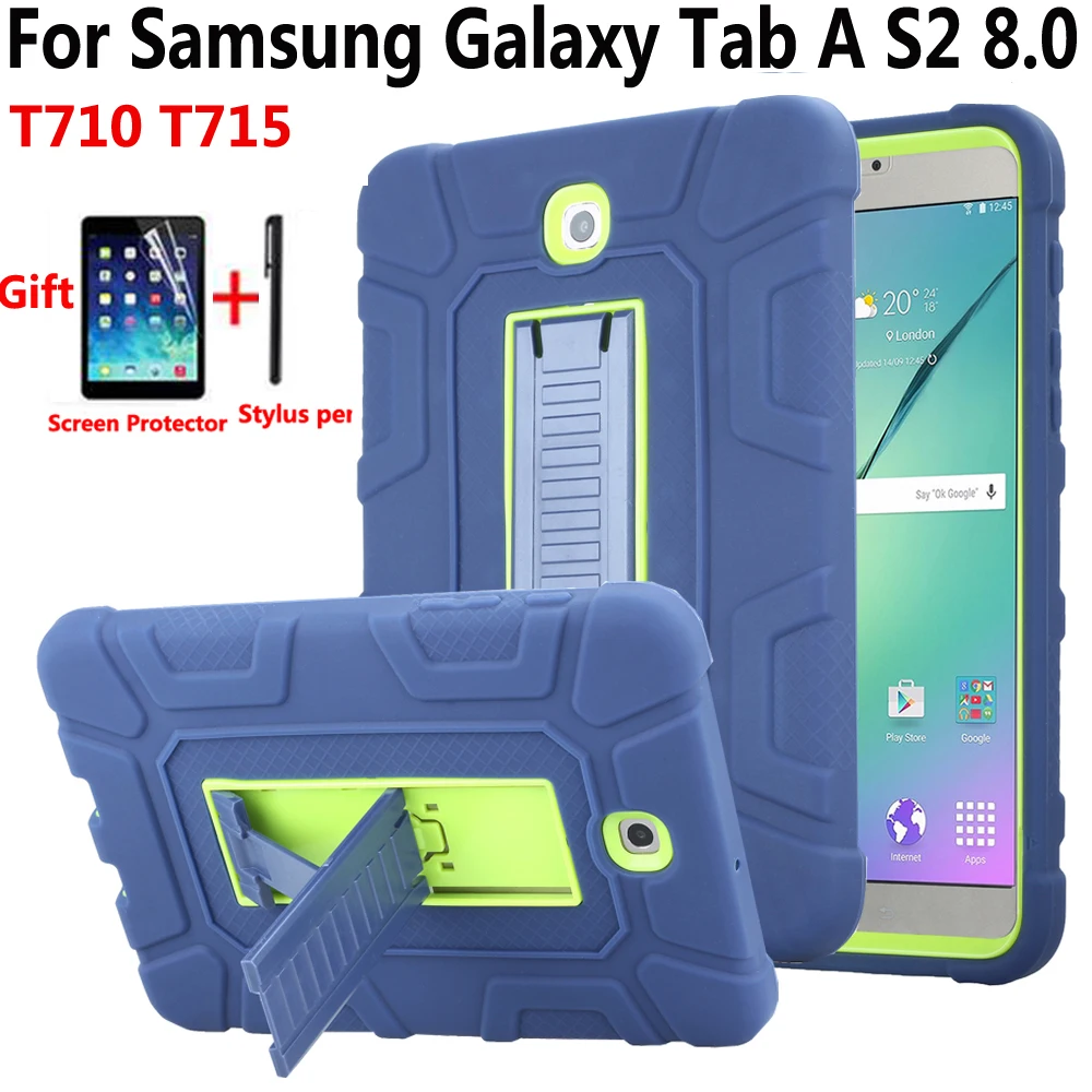 Чехол для планшета Samsung Galaxy Tab S2 8 0 T710 T715 T713 T719N силиконовый ударопрочный чехол