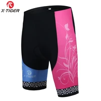 x tiger women coolmax 3d padded cycling shorts shockproof mtb mountian bicycle shorts road bike shorts ciclismo