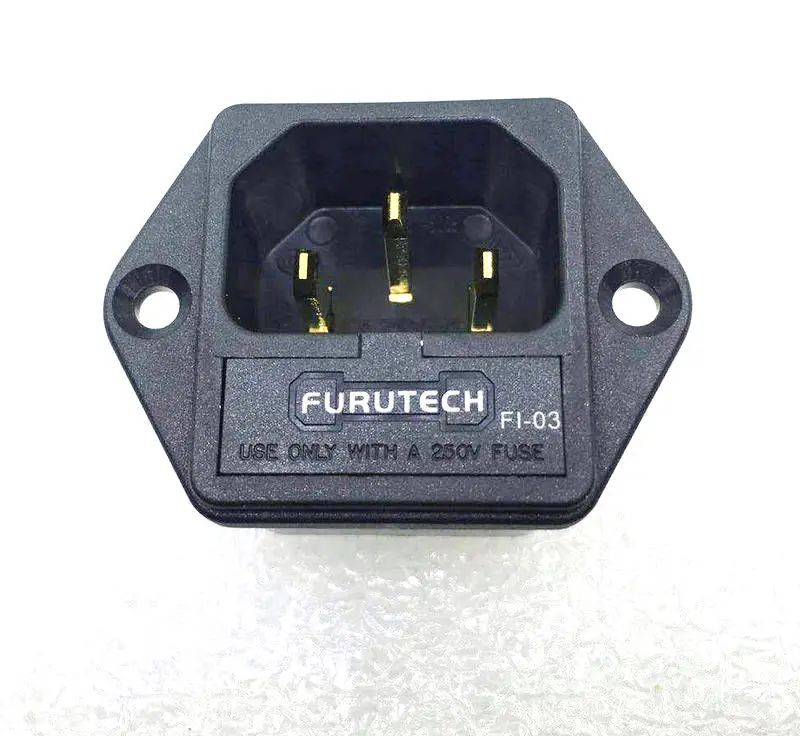 DIY HIFI FURUTECH FI-03 FI-03 плавленый IEC разъем/разъем золото(G) покрытием FI-03(R) родиевое покрытие