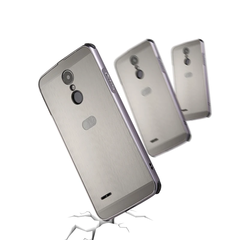 Для LG K10 2017 M250 5 3 &quotчехол с металлической рамкой матовой задней крышкой жесткий