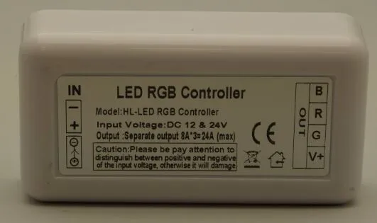 RGB постоянной Напряжение 2.4 г РФ LED контроллер для DC 12 В 24 В светодиодные полосы света светодиодные лампы дистанционного или WI-FI управления цвет и яркость