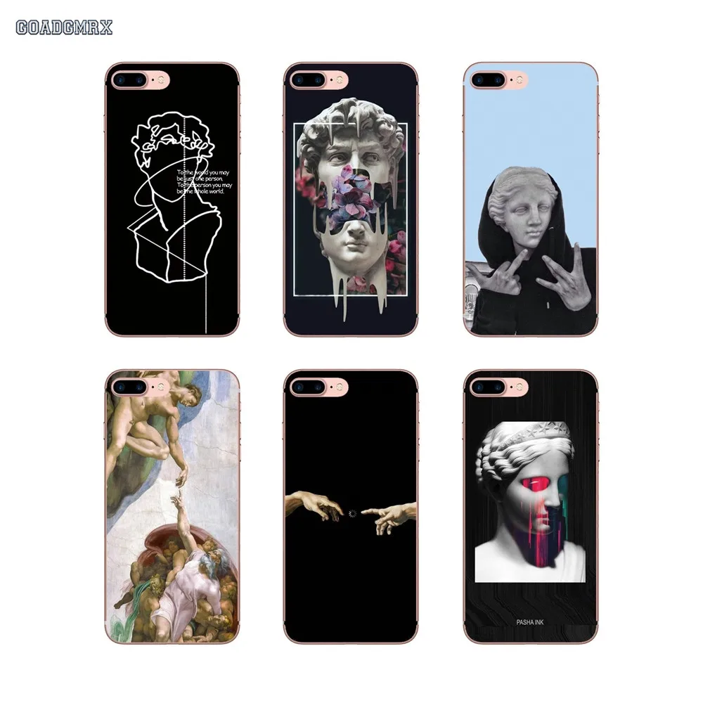 Силиконовый чехол для Xiaomi Redmi 3 3S 4 16G 32G 4A 4X Note 5 5A Pro Mi 4I 4C 5S 5X 6 6X Max 2 Mona Lisa Art David Lines |