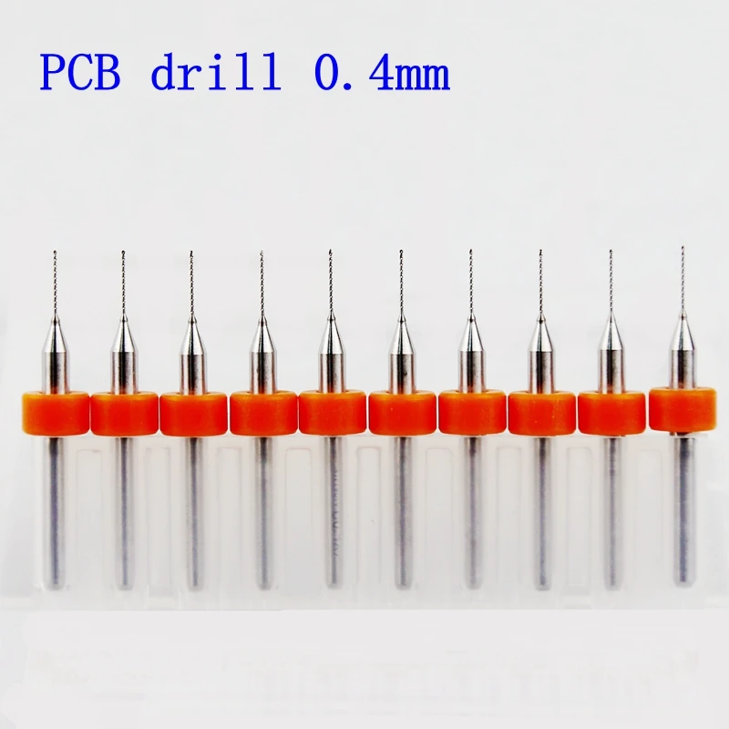 Инструменты дрель 10 штук 0 4 мм без кольца импорт карбида PCB bit печатная плата мини