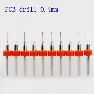 Инструменты дрель 10 штук 0,4 мм без кольца импорт карбида PCB bit, печатная плата мини ЧПУ дрель комплект, деревообработка