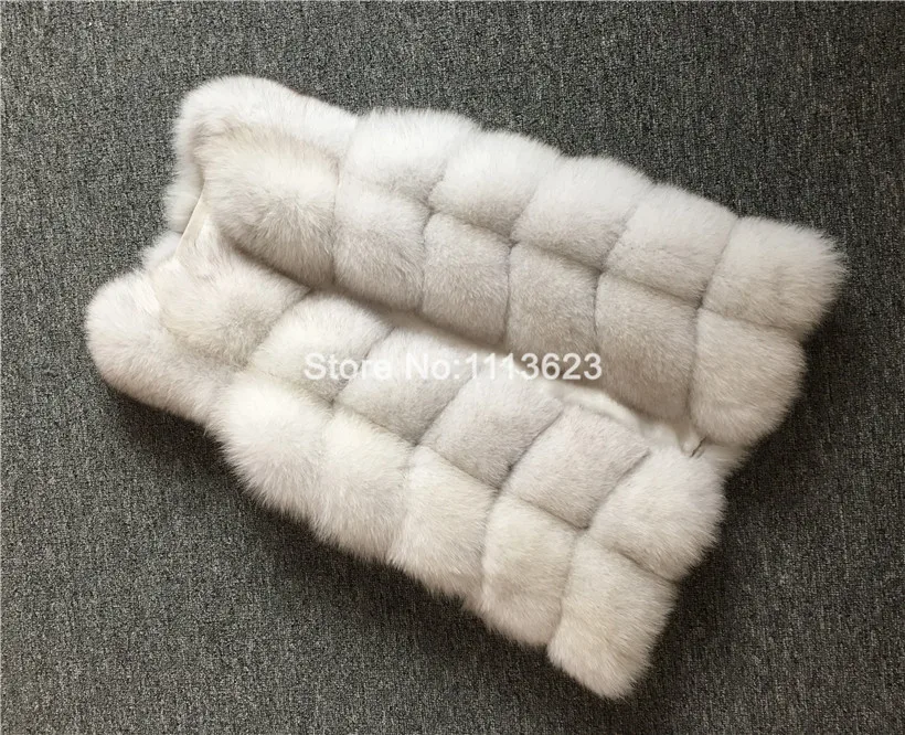 LIYAFUR женский 100% настоящий полный кожаный роскошный модный жилет из лисьего