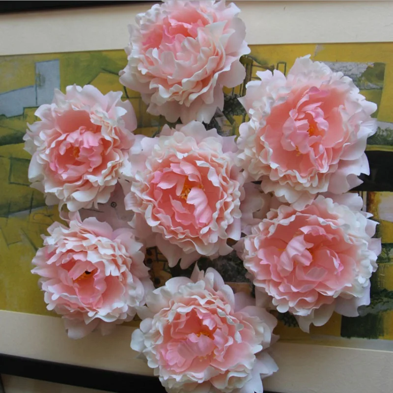 5 шт. искусственные большие шелковые цветы пиона 14 см|flowers for|fake flowersflower for wedding |