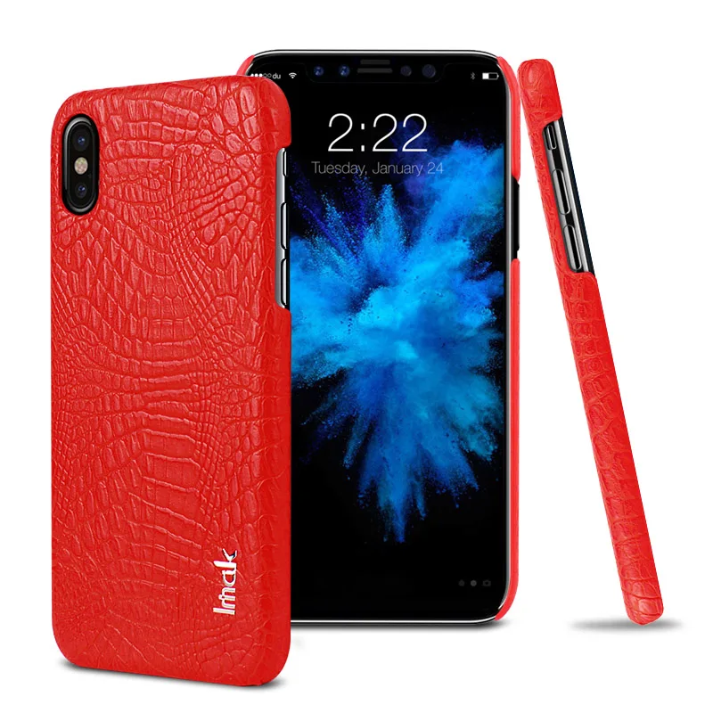 Роскошный чехол IMAK Ruiyi из крокодиловой кожи для мобильного телефона Apple iPhone X