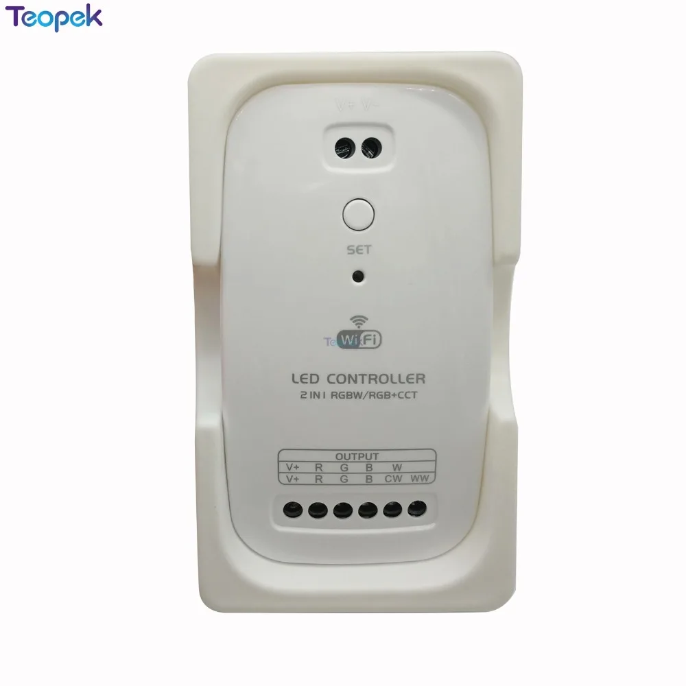 Wi Fi RGBW RGB + CCT 2 в 1 светодиодный контроллер для 5050 светодиодной ленты 9 24 голосовой
