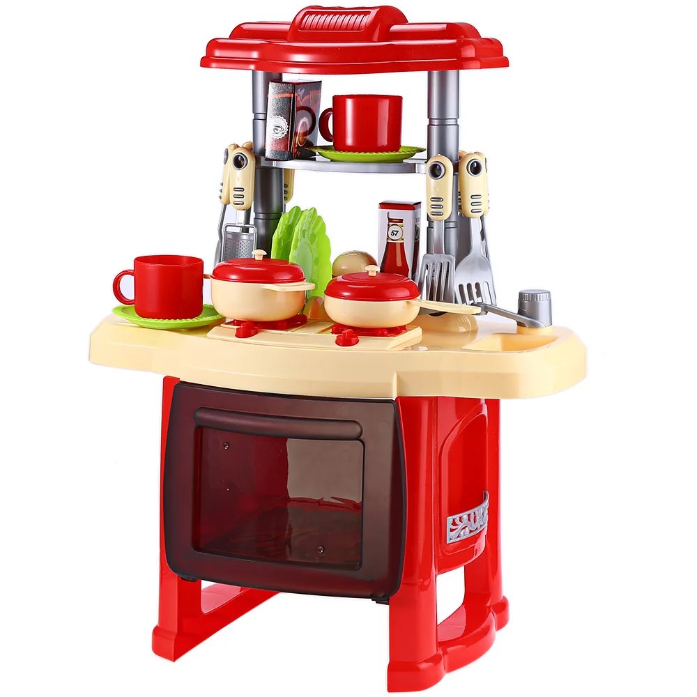Baby Miniature Kitchen Plastic Pretend Play Food Children Toys With Music Light Kids Cooking Toy Set For Girls Games Hot|pretend play|pretend play