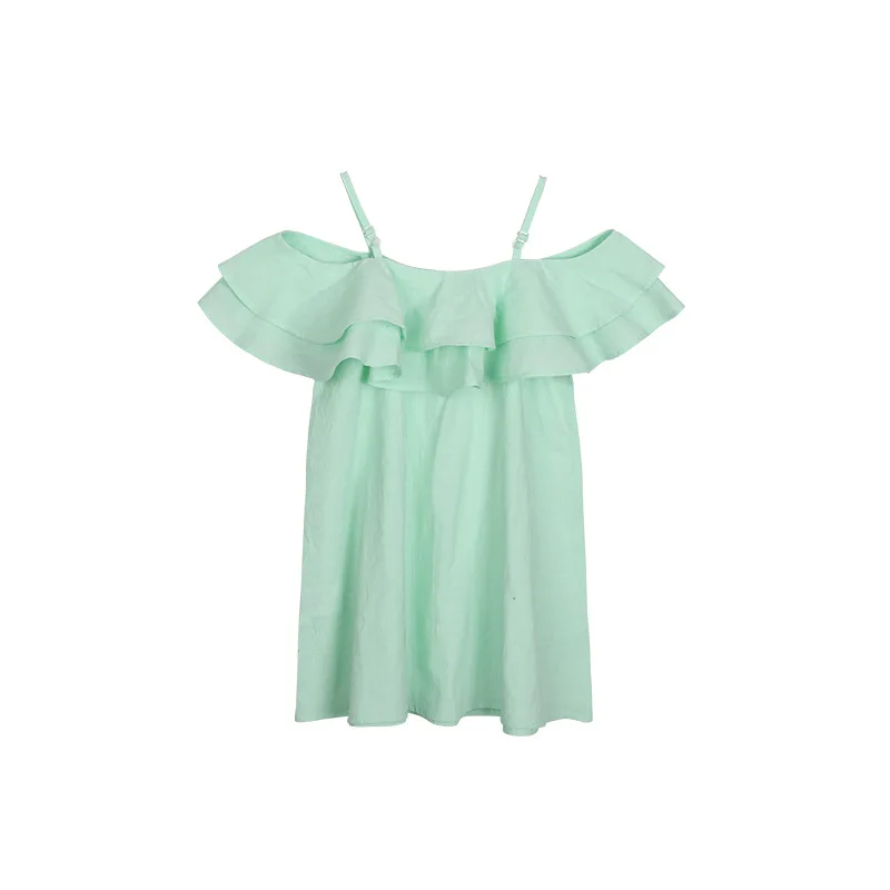2018 Summer Dress Girl Evening Children Clothing Kids Shoulderless Princess Clothes 7 8 9 10 11 12 Year Costume | Детская одежда и
