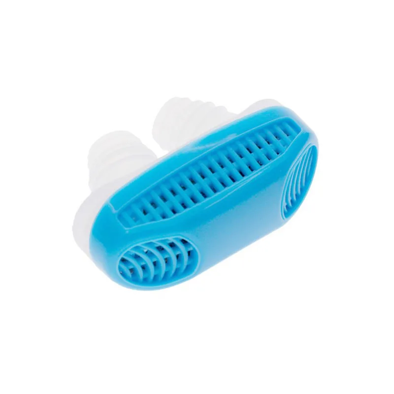 Blue OPHAX Силиконовое устройство для остановки храпа Cpap апноэ сна Анти Храп вентиляции нос дыхательный аппарат носовой очиститель воздуха здоровье - Цвет: Blue