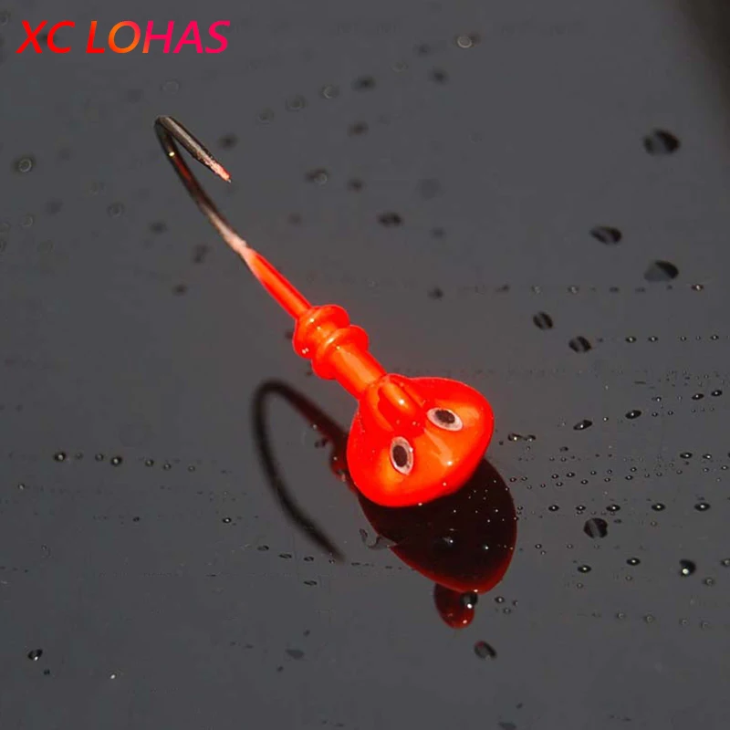 Горячая 5 шт./лот голова рыбы Крючки 7 г/10g14g разные цвета привести голову крюк Lure Hook