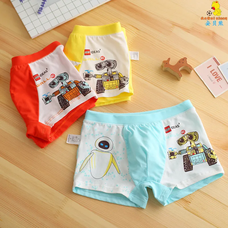 2019 детское нижнее белье трусы из органического хлопка для мальчиков с рисунком