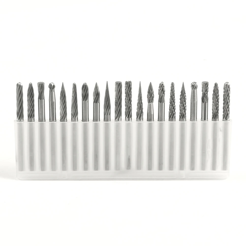 2015 Dremel Accessories Rotary Tool 20pcs Shank Tungsten Steel Solid Carbide Cutter Burr Set Engraving Bit 3mm | Инструменты