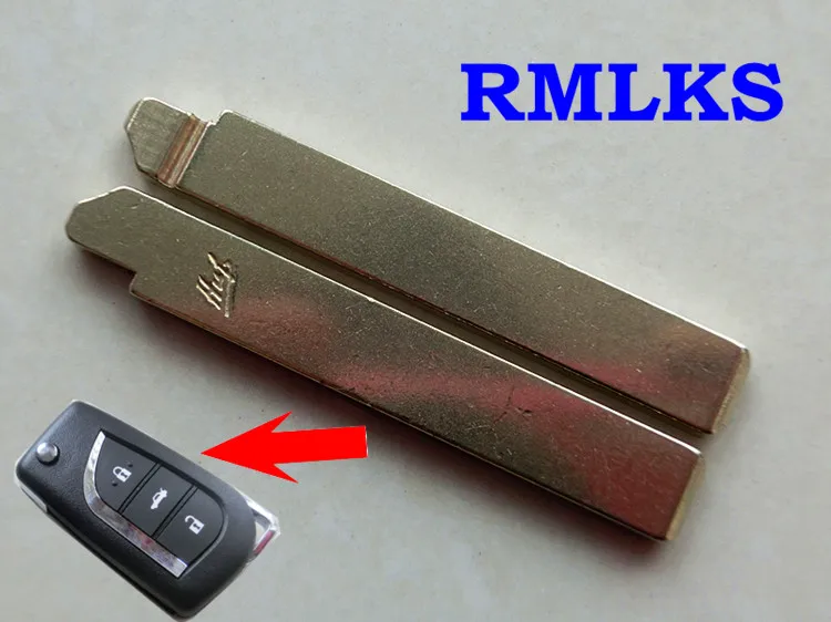 Запасной флип-ключ RMLKS для Toyota Corolla Crown Camry Uncut TOY43 TOY48 Blade | Автомобили и мотоциклы
