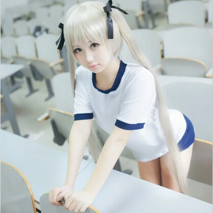 Японская спортивная одежда для девочек Kasugano Sora костюм косплея футболка шорты