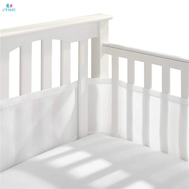 

Breathable Mesh Baby Crib Bumper Liner for Newborn Baby Summer Bumpers Collision Proof Breathable Fence