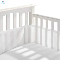 breathable mesh baby crib bumper liner for newborn baby summer bumpers collision proof breathable fence