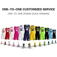 wholesale new mens youth basketball uniforms set custom your basketball team logo jersey