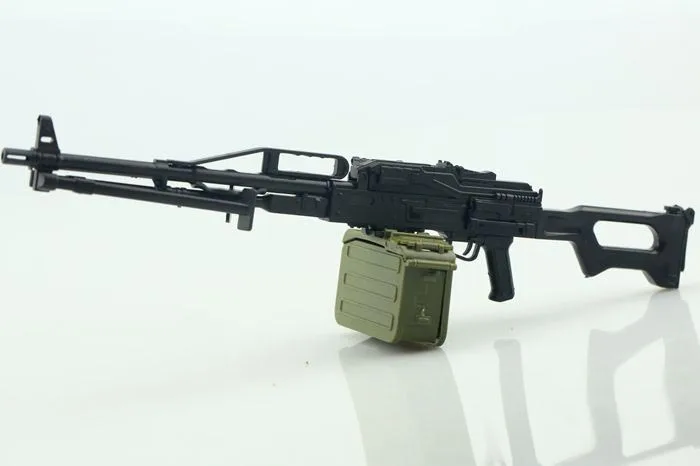 1:6 PKP пулемет 4D пластиковый пистолет в сборе модель для 1" солдатское оружие фигурка игрушка