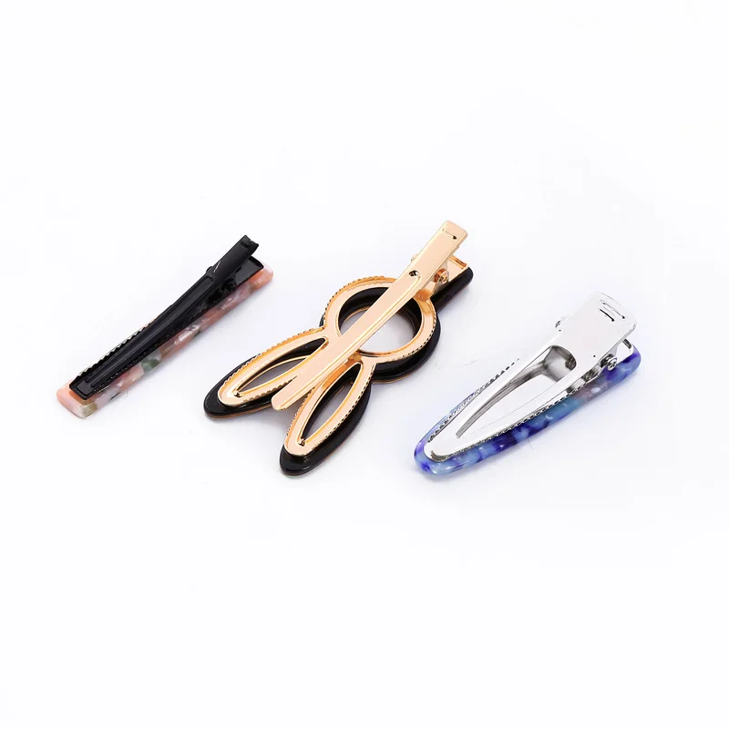 Personality Rabbit Ears Hair Pins Acrylic Duck Clip Pupils Barrette For Grace Women Fashion Jewelry Drop Shipping | Украшения и