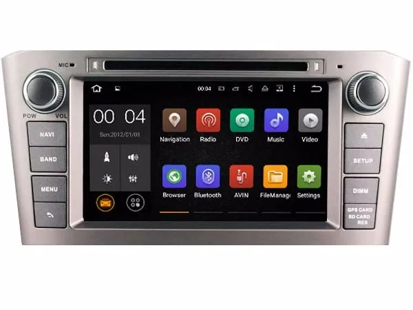 Octa core IPS экран Android 10 автомобильный DVD GPS радио навигация для Toyota Avensis 2004-2008 с 4G/Wifi DVR