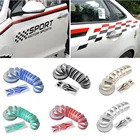 1 рулон разноцветных полосок, полоса, стимлайн, двухсторонняя лента, наклейка на кузов автомобиля, Виниловая наклейка, украшение автомобиля, инструменты для стайлинга