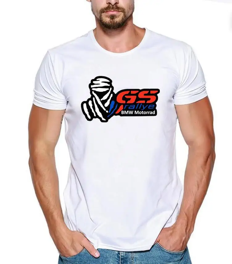T Shirts Fashion 2019 Crew Neck Men Short-Sleeve New T-Shirt R1200 GS Motorrad White Printing Tee Shirt | Мужская одежда