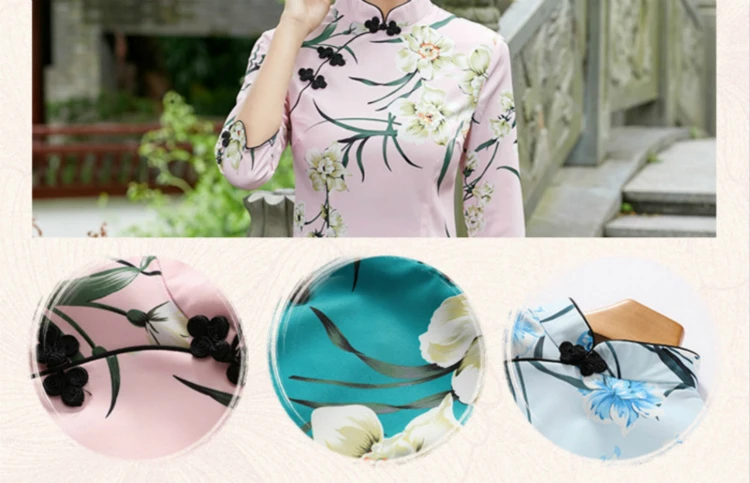 Sheng Coco элегантный Qipao Топ традиционное китайское Ципао Блузка 4XL Королевский синий китайским принтом женская одежда с длинным рукавом