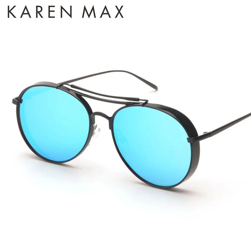 2017 Time-limited Rushed Adult Butterfly Polycarbonate Karen Max Gothic Steampunk Sunglasses Woman Men Coating Mirrored C10 |