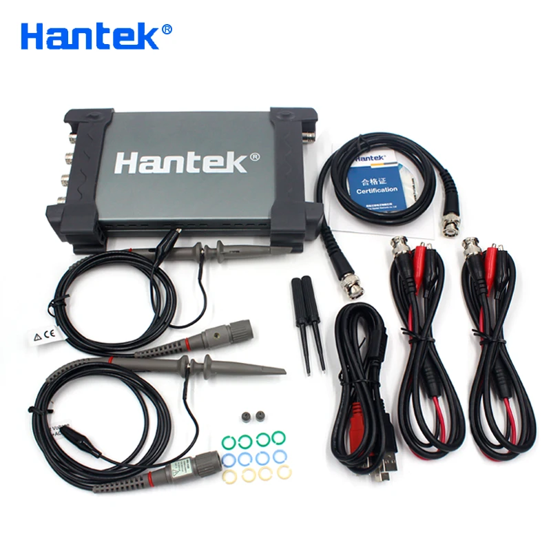 Осциллограф Hantek 6104BD USB 4 канала 100 МГц осциллограф цифровой компьютерный