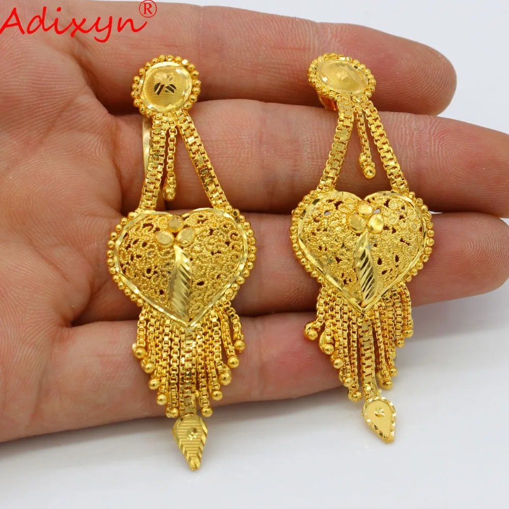 Adixyn этнические кисточки ожерелье/серьги/подвеска золотого цвета/медь Свадебный