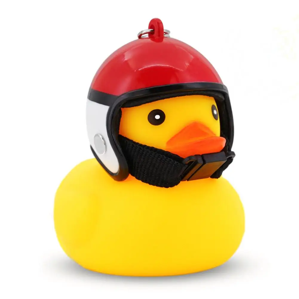 Велосипедсветильник Funy в виде животных с рисунком маленькой желтой утки шлем
