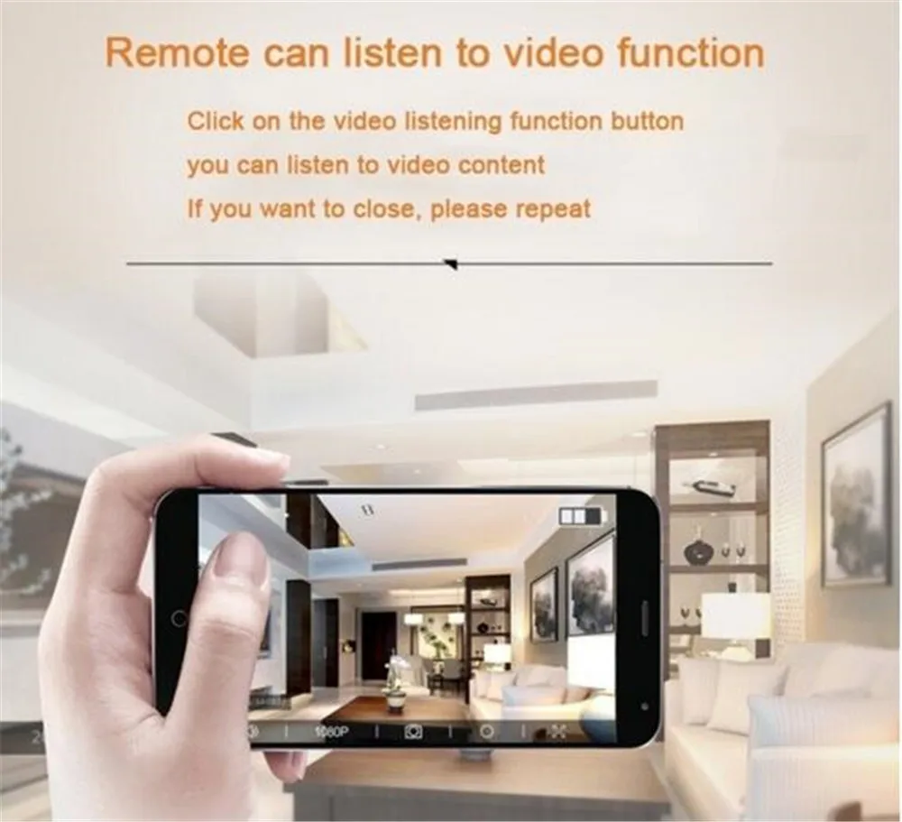 1080P Мини камера круглая WiFi full HD IR ночного видения видео рекордер беспроводной IP