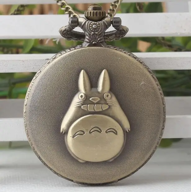 

My Neighbor Totoro японская анимация фильм Тоторо циферблат кварцевые карманные часы ожерелье для мужчин женщин мужчин мальчиков девочек карманные часы PO584