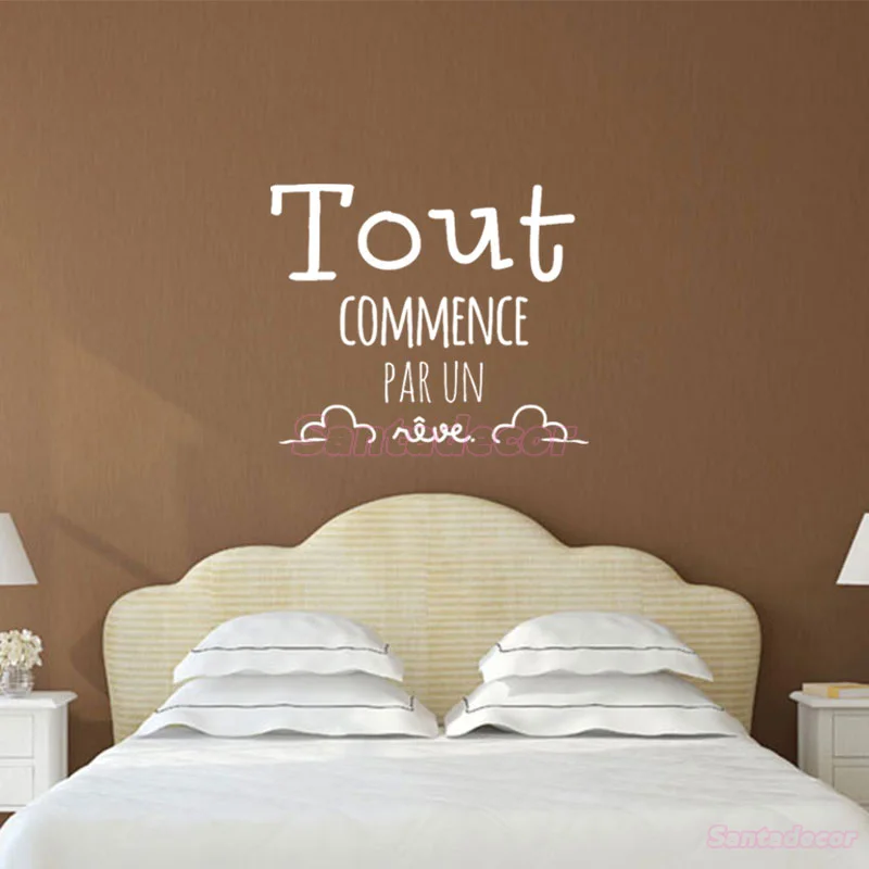 Виниловая настенная наклейка с надписью Start Par Un Eeve съемные настенные наклейки