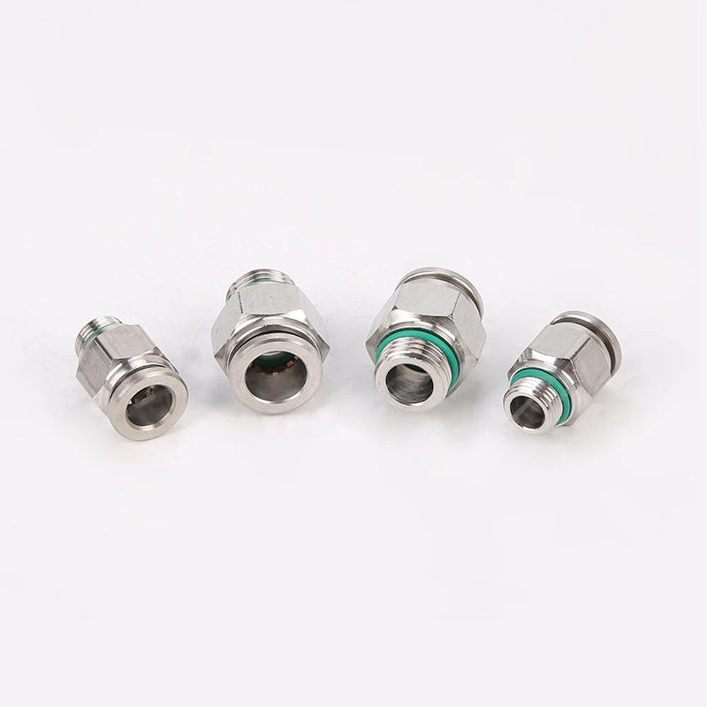 M5 M6 1/" 1/4" 3/" 1/2" BSPP Мужской Воздушный Пневматический 304 из нержавеющей стали нажимной в быстроразъемный соединитель фитинг сантехника вода газ