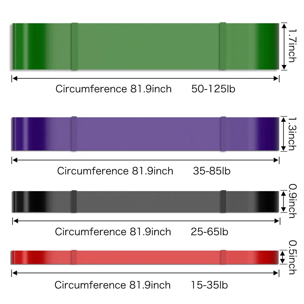 5 шт./компл. эластичные тянущиеся ленты для помощи при тяжелых нагрузках