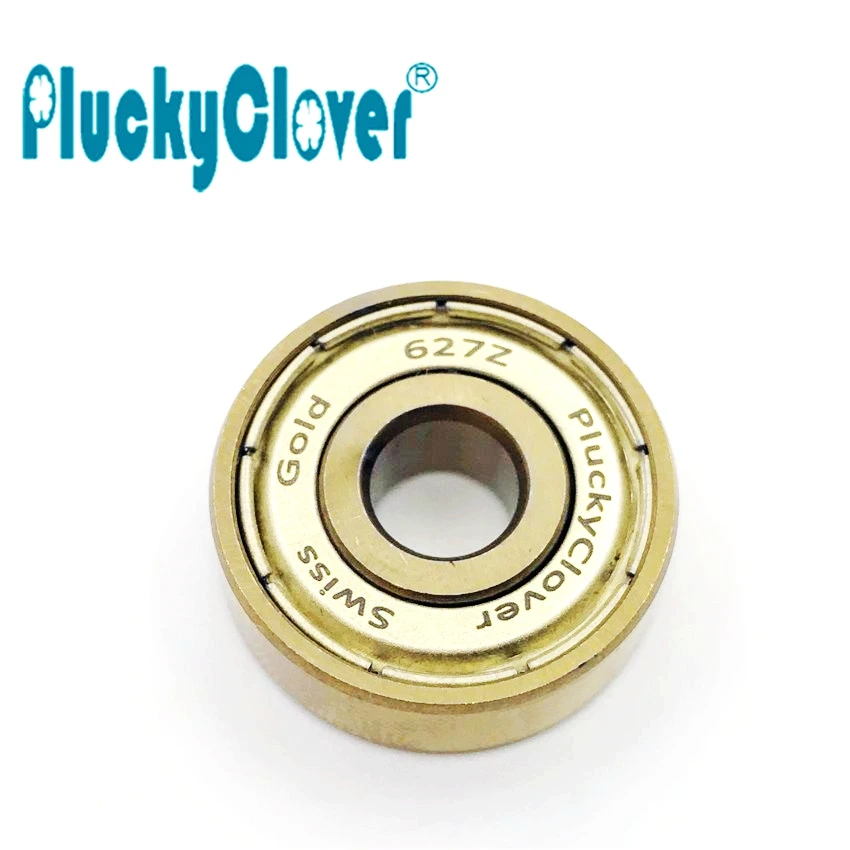 8 шт 627z PluckyClover Quad коньки 627 Швейцарский подшипник Золотой роликовых коньках