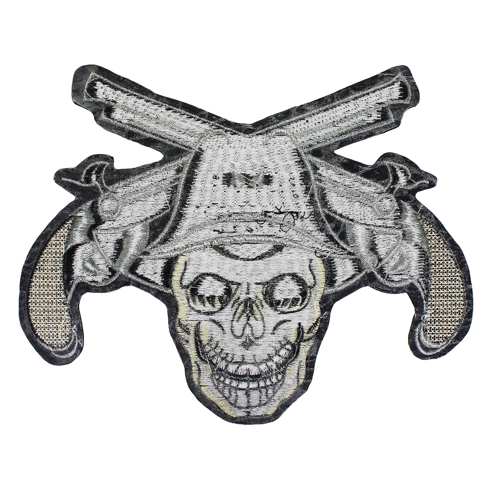 Байкерская куртка жилет с принтом в виде пистолетов большой железный рюкзак