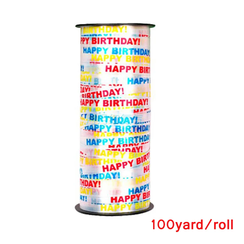 100yards ribbon Воздушный шар, колонна-подставка, наборы, воздушные шары, стенд АРКА, основание, полюс, насос, Свадебный декор, globos, день рождения, вечеринка, украшения, Детский баллон, комплект - Цвет: 100yards ribbon