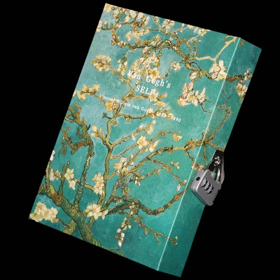 Van Gogh flora Meriyana цветы дневник пароль модный старинный бокс дневник запираемый блокнот большая живопись блокнот и дневник - Цвет: Van Gogh flora