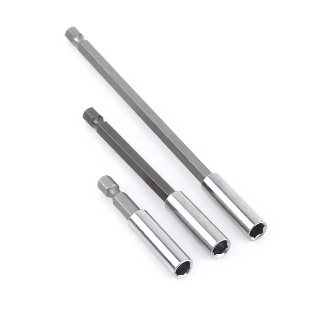 3pcs Electrical Drill Screwdriver Extension Bar Magnetic Bit Holder 1/4" Shank Tool | Инструменты