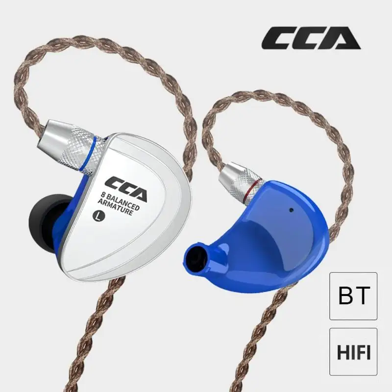 CCA C16 8BA привод в ухо HIFI со съемным 2PIN кабелем и Мониторинг наушников поддержка