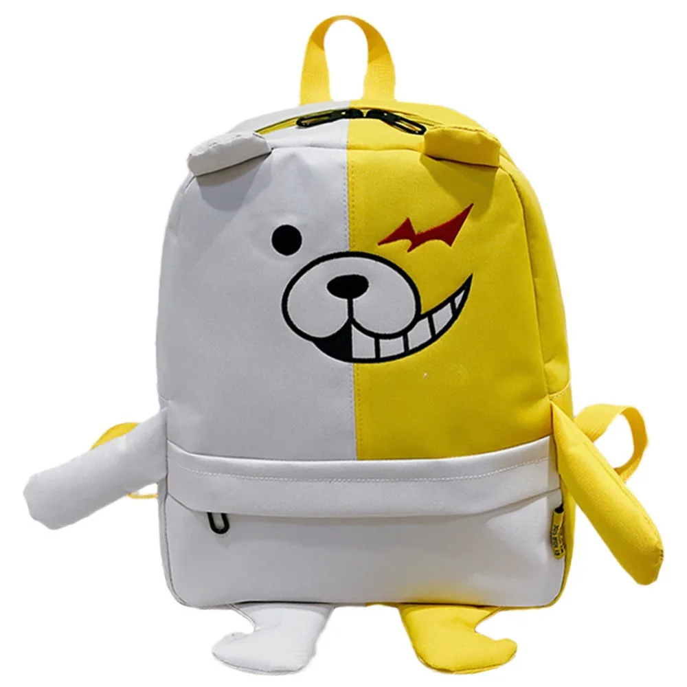 Школьный рюкзак с медведем Danganronpa Холщовая Сумка аксессуарами для косплея