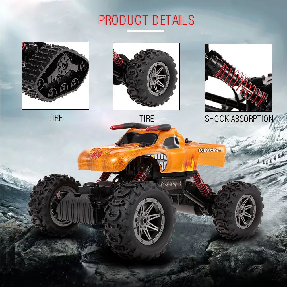 RC Car 8897 189E 1/12 2 4 г 4WD DIY шина вездеходный Высокоскоростной Рок Гусеничный на