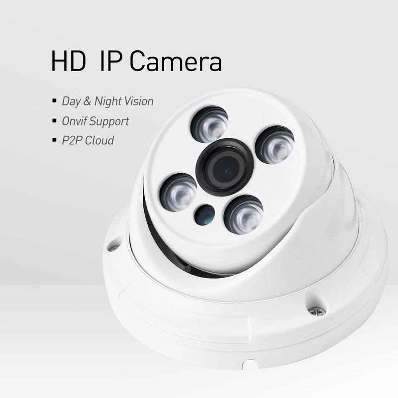 Водонепроницаемая 1080P 4 Массив светодиодная купольная ip камера 2.0MP наружная